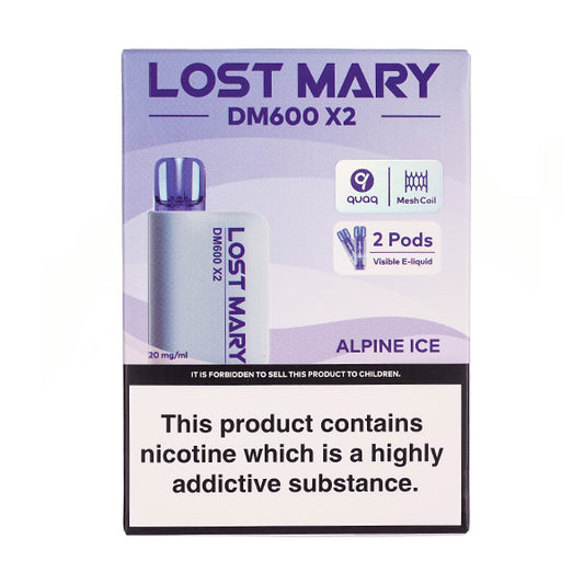 Lost Mary DM600 Disposable Vape in Alpine Ice