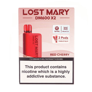 Lost Mary DM600 Disposable Vape in Red Cherry