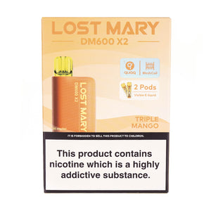 Lost Mary DM600 Disposable Vape in Triple Mango