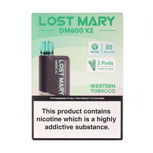 Lost Mary DM600 Disposable Vape in Western Tobacco