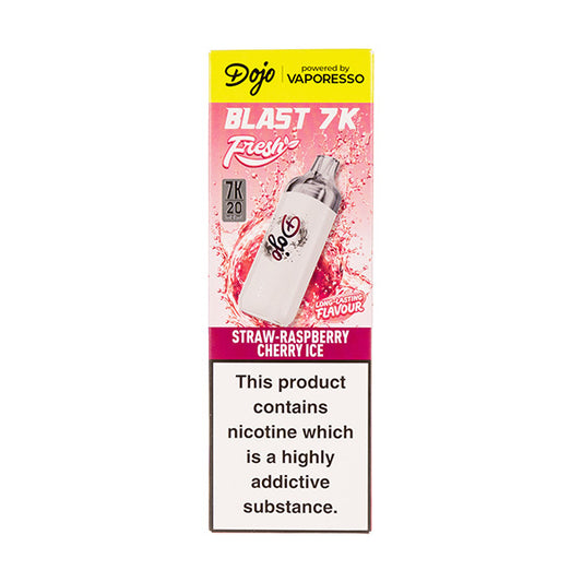 DOJO Blast 7K Fresh Prefilled Pod Kit - Straw-Raspberry Cherry Ice
