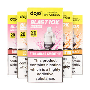 Items that are compatible with Vaporesso Dojo Blast 10K Prefilled Pod Kit