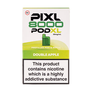 Double Apple 8000 Prefilled Pod + Refill by Pixl