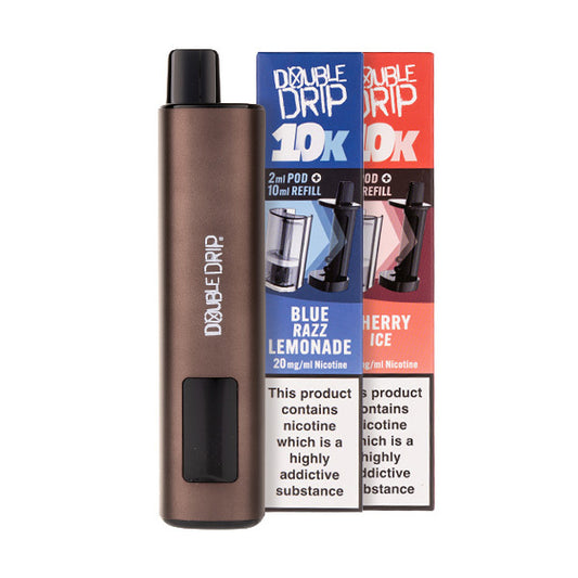 Double Drip 10K Prefilled Pod Kit Bundle