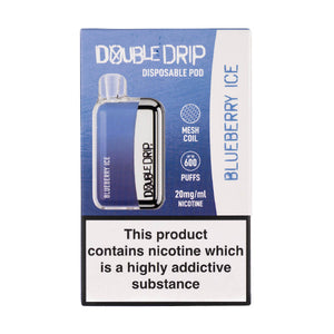 Double Drip Disposable Vape in Blueberry Ice flavour