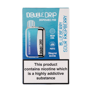 Double Drip Disposable Vape in Blueberry Sour Raspberry flavour