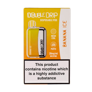 Double Drip Disposable Vape in Banana Ice flavour