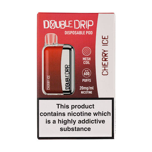 Double Drip Disposable Vape in Cherry Ice flavour