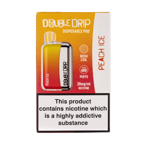 Double Drip Disposable Vape in Peach Ice flavour