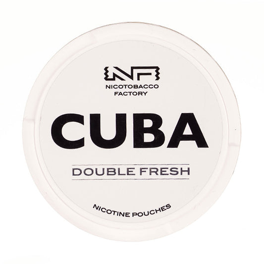 Double Fresh Nicotine Pouches by Cuba White