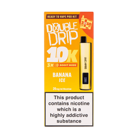 Double Drip 10K Prefilled Pod Kit - Banana Ice