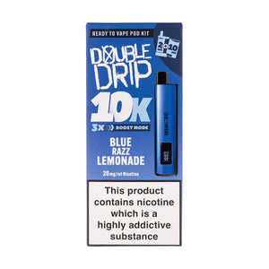 Double Drip 10K Prefilled Pod Kit - Blue Razz Lemonade