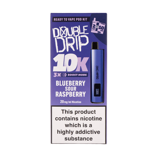 Double Drip 10K Prefilled Pod Kit - Blueberry Sour Raspberry 