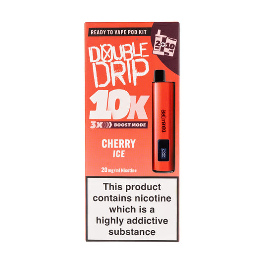 Double Drip 10K Prefilled Pod Kit - Cherry Ice