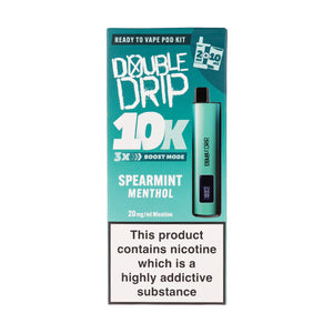 Double Drip 10K Prefilled Pod Kit - Spearmint Menthol 