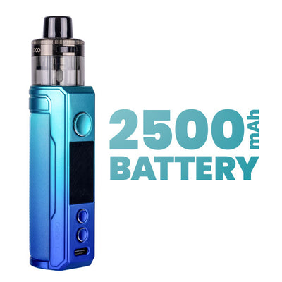 2500mAh Built-In Battery & USB-C Fast Charging