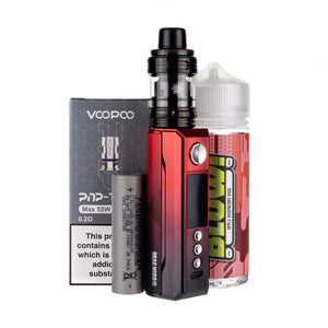 Drag M100S Vape Kit Bundle by VooPoo in red and black