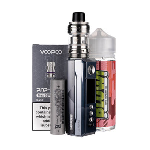 Drag M100S Vape Kit Bundle by VooPoo in silver and black