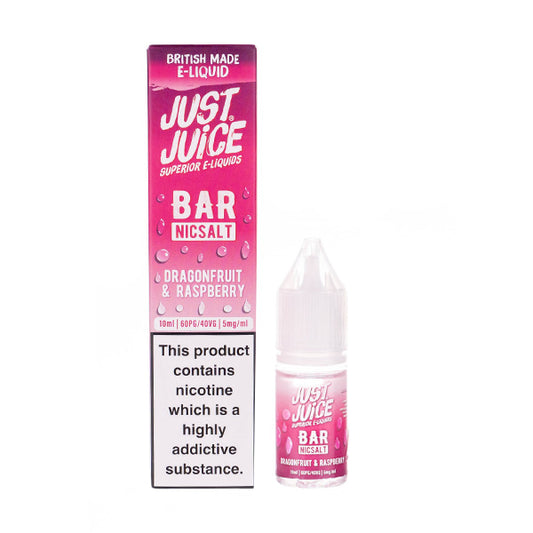 Dragonfruit & Raspberry Bar Nic Salt E-Liquid by Just Juice