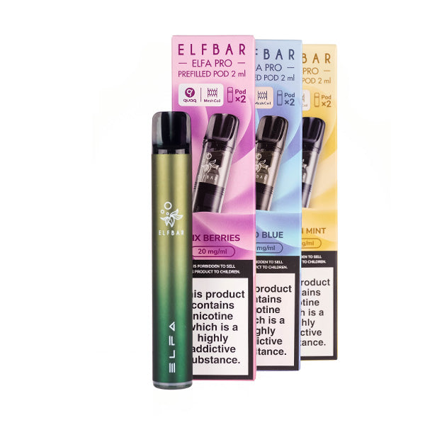 Elf Bar ELFA Pro Pod Kit Bundle - Includes 3x ELFA Pro Pods