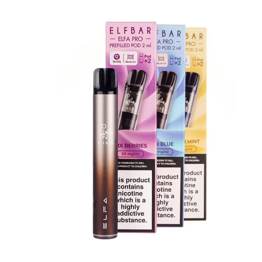 Elf Bar ELFA Pro Pod Kit Bundle - Includes 3x ELFA Pro Pods Elf Bar ELFA Pro Pod Kit Bundle - Includes 3x ELFA Pro Pods
