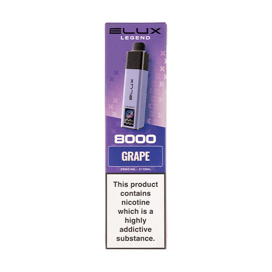 ELUX Legend 8000 Prefilled Pod Kit - Grape