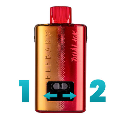 Flick between 2 flavours!