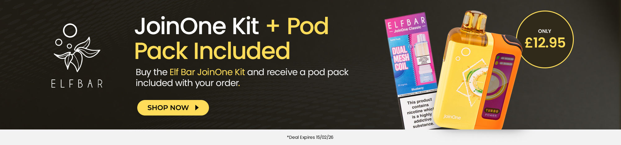 Elf Bar JoinOne + Pod Pack Only £12.95