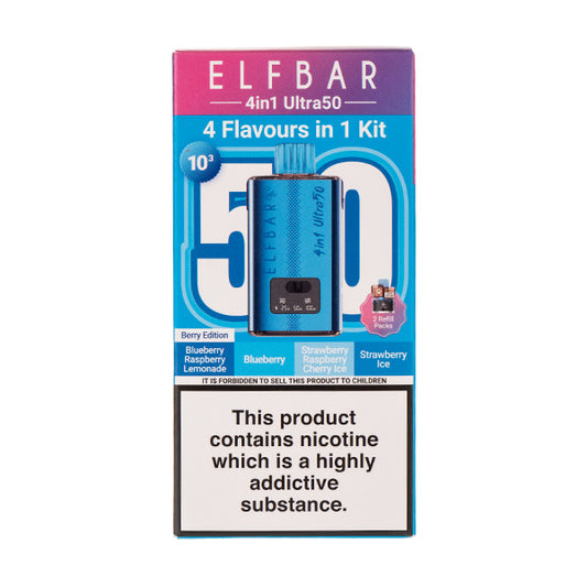 Elf Bar 4in1 Ultra 50 Prefilled Pod Kit Berry Edition
