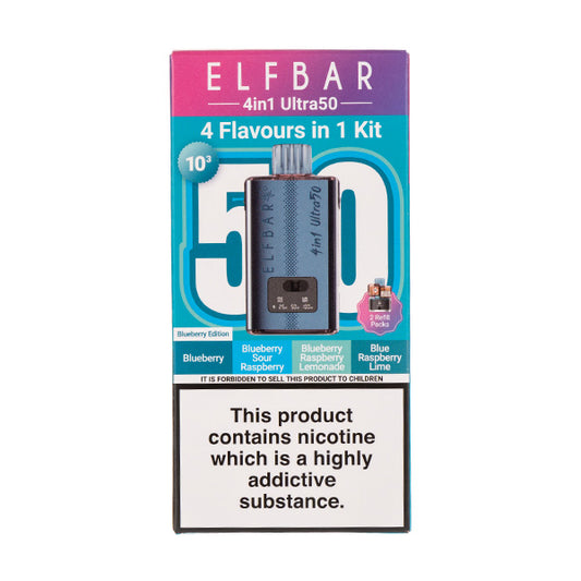 Elf Bar 4in1 Ultra 50 Prefilled Pod Kit Blueberry Edition