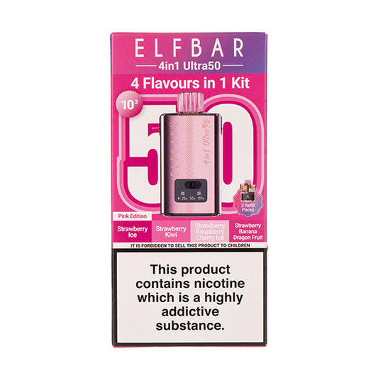 Elf Bar 4in1 Ultra 50 Prefilled Pod Kit Pink Edition