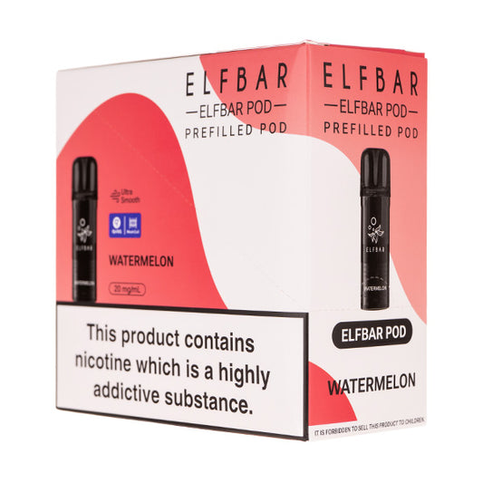 Elf Bar 600 Prefilled Pods - 4PK [Box of 10] - Watermelon