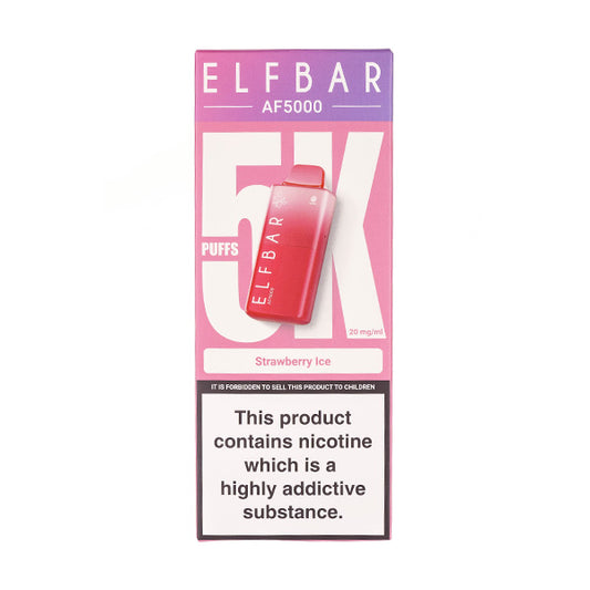 Elf Bar AF5000 Disposable Vape in strawberry ice
