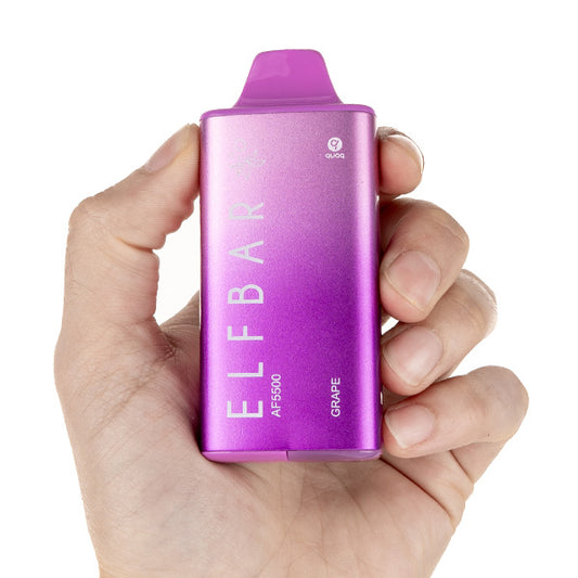 Elf Bar AF5500 Prefilled Pod Kit in hand