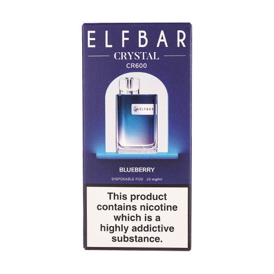 Elf Bar Crystal CR600 Disposable Vape Blueberry