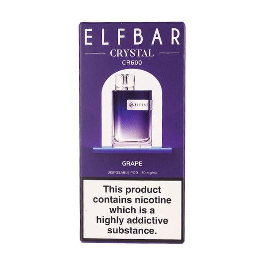 Elf Bar Crystal CR600 Disposable Vape Grape