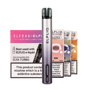 Elf Bar ELFA Turbo Refillable Pod Kit Bundle - Aurora Black