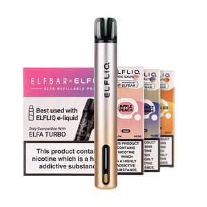 Elf Bar ELFA Turbo Refillable Pod Kit Bundle - Aurora Gold