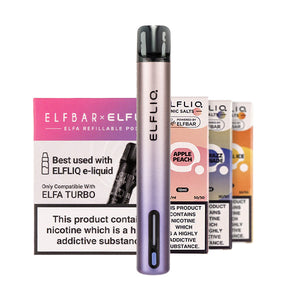 Elf Bar ELFA Turbo Refillable Pod Kit Bundle - Aurora Purple