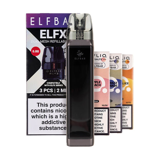 Elf Bar ELFX Ultra Pod Kit Bundle - Greyline