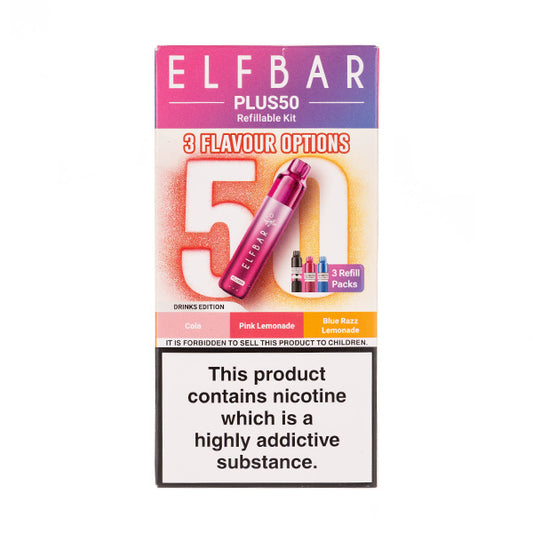 Elf Bar Plus 50 Prefilled Pod Kit in Drinks Edition