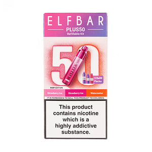 Elf Bar Plus 50 Prefilled Pod Kit in Ruby Edition