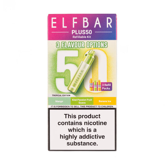 Elf Bar Plus 50 Prefilled Pod Kit in Tropical Edition