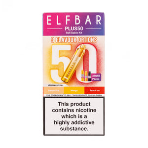 Elf Bar Plus 50 Prefilled Pod Kit in Yellow Edition