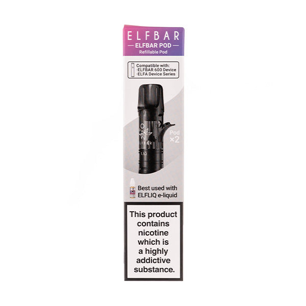 Elf Bar Elfa Refillable Pods (2 Pack) 2ml. QUAQ Mesh Coil