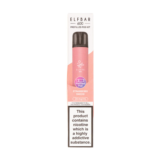 Elf Bar 600 Prefilled Pod Kit - Strawberry Snoow