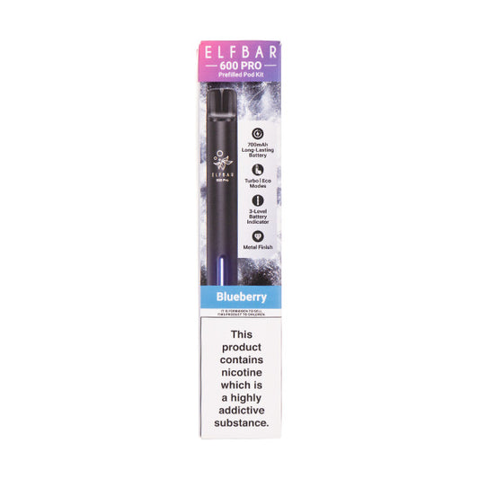 Elf Bar 600 Pro Prefilled Pod Kit - Blueberry