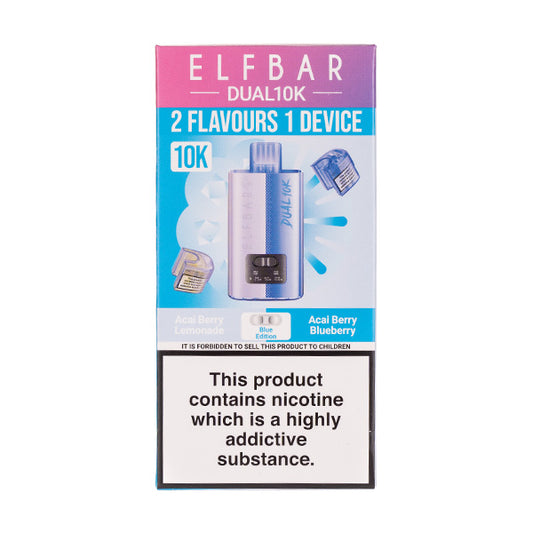 Elf Bar Dual 10K Pod Vape Kit | Dual Flavour Prefilled Vape Elf Bar Dual 10K Pod Vape Kit | Dual Flavour Prefilled Vape