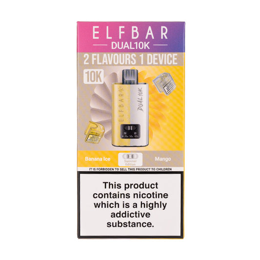 Elf Bar Dual 10K Pod Vape Kit | Dual Flavour Prefilled Vape Elf Bar Dual 10K Pod Vape Kit | Dual Flavour Prefilled Vape