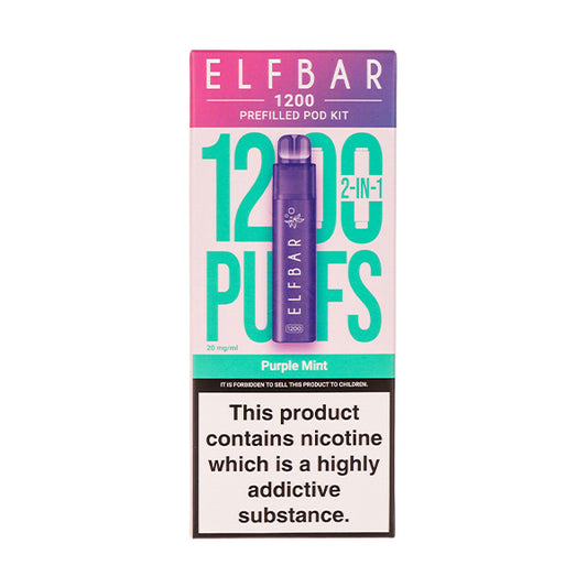 Elf Bar EB1200 Pod Kit - Purple Mint